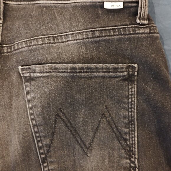 MOTHER The Ditcher Zip Ankle Jeans Womens 28, Smoking Section Black - Picture 7 of 10